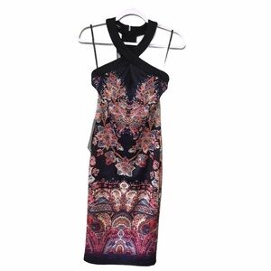 BeBe Floral Print Criss Cross straps Dress New D61